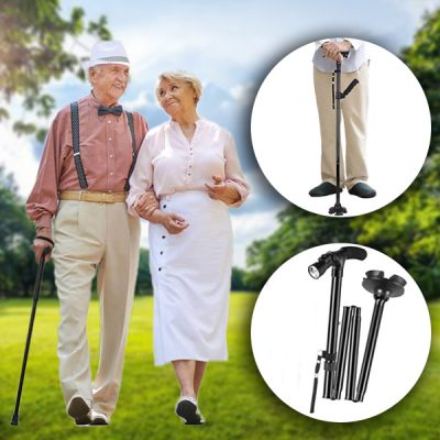 Składana Laska z Oświetleniem LED | STEPRO